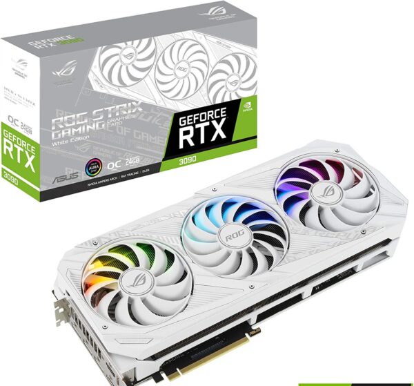ASUS ROG STRIX NVIDIA GeForce RTX™ 3090 White OC Edition Gaming Graphics Card